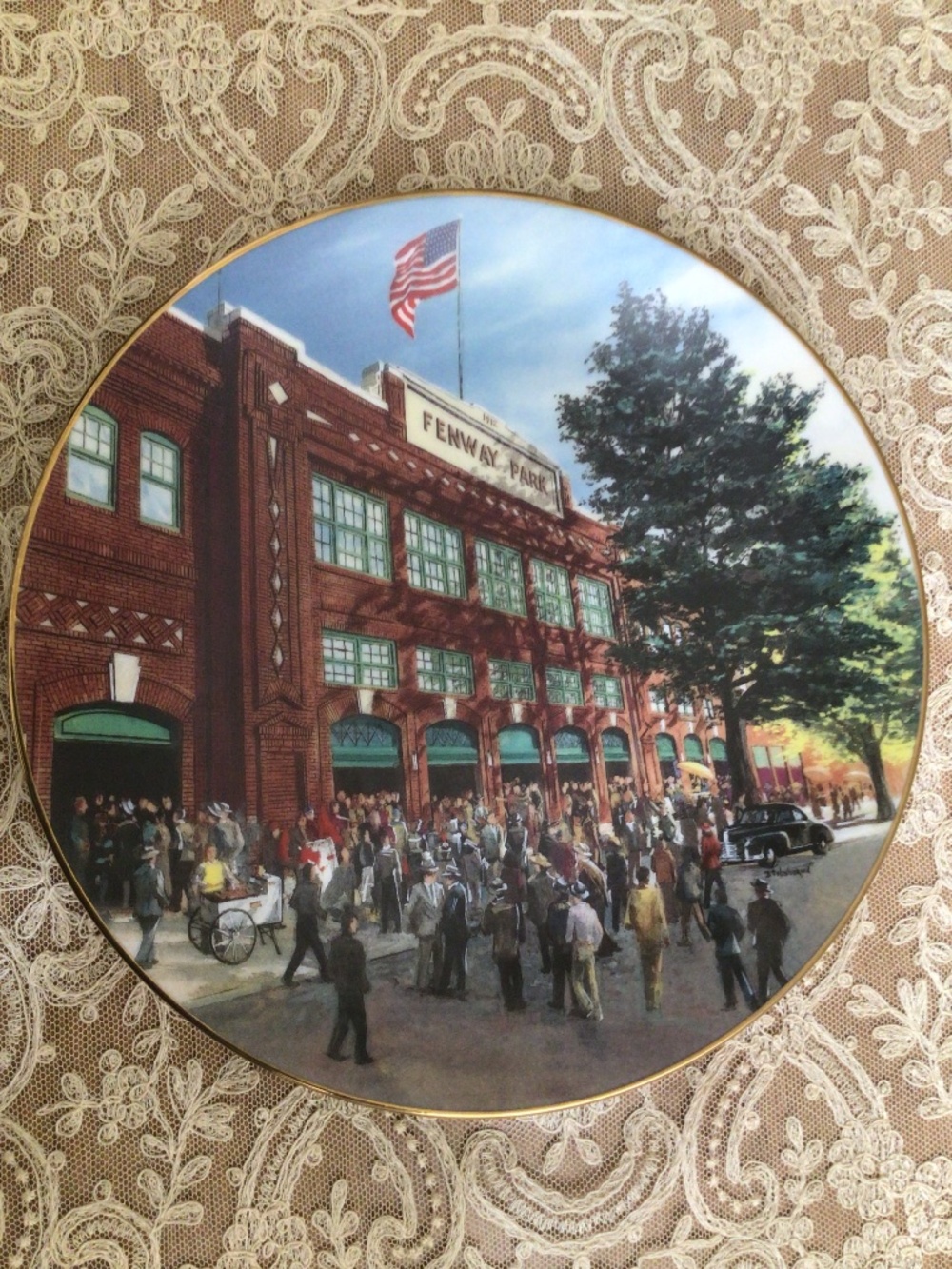 Bradford Exchange Delphi Collector Plate Fenway Park Home of The Green Monster